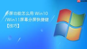 分屏功能怎么用 win10/win11屏幕分屏快捷键【技巧】
