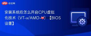 安装系统后怎么开启cpu虚拟化技术(vt-x/amd-v)【bios设置】