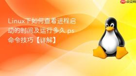 linux下如何查看进程启动的时间及运行多久 ps命令技巧【详解】
