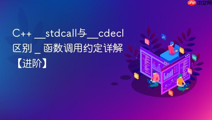 c++ __stdcall与__cdecl区别 _ 函数调用约定详解【进阶】