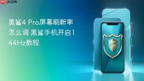 黑鲨4 Pro屏幕刷新率怎么调 黑鲨手机开启144Hz教程