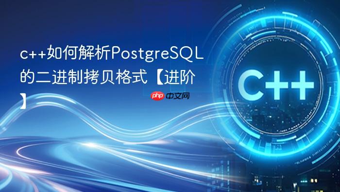 c++如何解析postgresql的二进制拷贝格式【进阶】