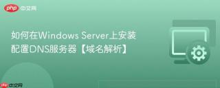 如何在Windows Server上安装配置DNS服务器【域名解析】