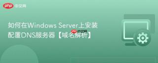 如何在windows server上安装配置dns服务器【域名解析】