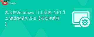 怎么在Windows 11上安装 .NET 3.5 离线安装包方法【老软件兼容】