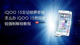 iqoo 15忘记锁屏密码怎么办 iqoo 15找回密码强制解锁教程