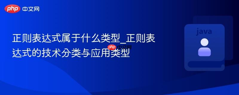 正则表达式属于什么类型_正则表达式的技术分类与应用类型