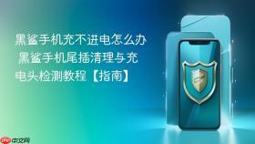 黑鲨手机充不进电怎么办 黑鲨手机尾插清理与充电头检测教程【指南】