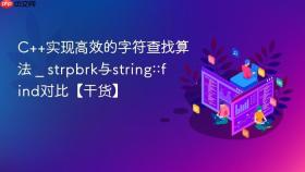 c++实现高效的字符查找算法 _ strpbrk与string::find对比【干货】