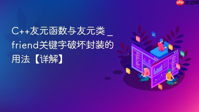c++友元函数与友元类 _ friend关键字破坏封装的用法【详解】