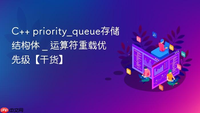 c++ priority_queue存储结构体 _ 运算符重载优先级【干货】