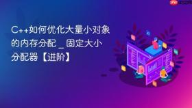 c++如何优化大量小对象的内存分配 _ 固定大小分配器【进阶】