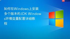 如何在windows上安装多个版本的jdk windows环境变量配置详细教程