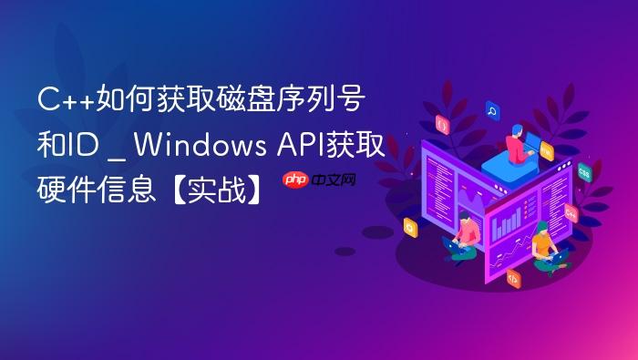 c++如何获取磁盘序列号和id _ windows api获取硬件信息【实战】