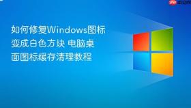 如何修复windows图标变成白色方块 电脑桌面图标缓存清理教程