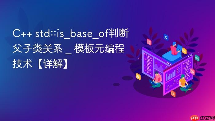 c++ std::is_base_of判断父子类关系 _ 模板元编程技术【详解】