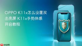 oppo k11x怎么设置双击亮屏 k11x手势体感开启教程