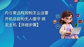 向日葵远程控制怎么设置开机自启和无人值守 绑定主机【详细步骤】