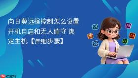向日葵远程控制怎么设置开机自启和无人值守 绑定主机【详细步骤】