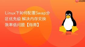 linux下如何配置swap分区优先级 解决内存交换效率低问题【指南】