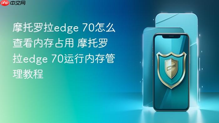 摩托罗拉edge 70怎么查看内存占用 摩托罗拉edge 70运行内存管理教程