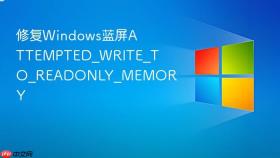 修复Windows蓝屏ATTEMPTED_WRITE_TO_READONLY_MEMORY
