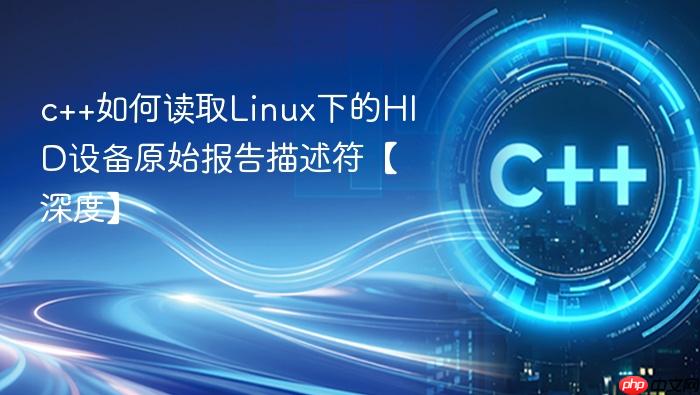 c++如何读取linux下的hid设备原始报告描述符【深度】