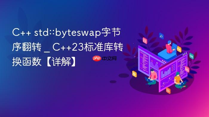 c++ std::byteswap字节序翻转 _ c++23标准库转换函数【详解】