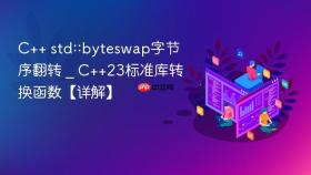 c++ std::byteswap字节序翻转 _ c++23标准库转换函数【详解】