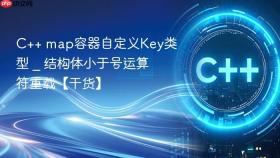 c++ map容器自定义key类型 _ 结构体小于号运算符重载【干货】
