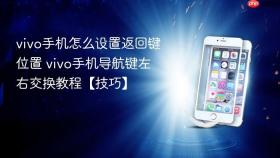vivo手机怎么设置返回键位置 vivo手机导航键左右交换教程【技巧】