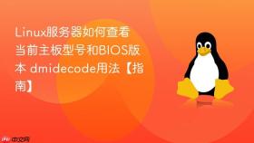 linux服务器如何查看当前主板型号和bios版本 dmidecode用法【指南】