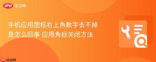 手机应用图标右上角数字去不掉是怎么回事 应用角标关闭方法