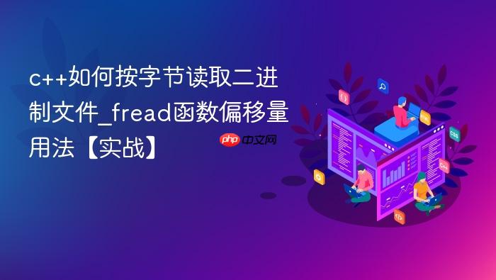 c++如何按字节读取二进制文件_fread函数偏移量用法【实战】