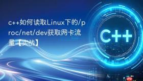 c++如何读取linux下的/proc/net/dev获取网卡流量【实战】
