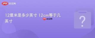 12厘米是多少英寸 12cm等于几英寸