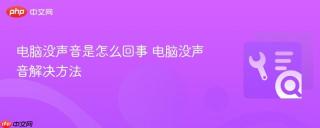 电脑没声音是怎么回事 电脑没声音解决方法