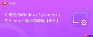 如何使用Windows Sysinternals的Autoruns管理启动项【安全】