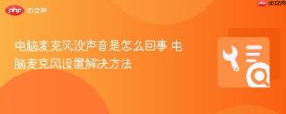 电脑麦克风没声音是怎么回事 电脑麦克风设置解决方法