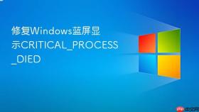 修复Windows蓝屏显示CRITICAL_PROCESS_DIED