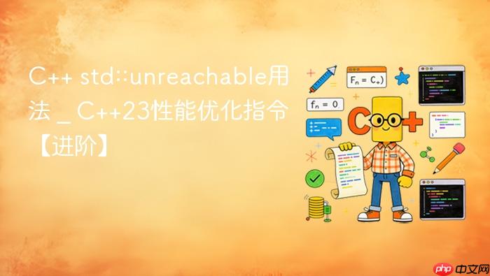 c++ std::unreachable用法 _ c++23性能优化指令【进阶】