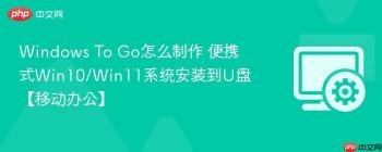 Windows To Go怎么制作 便携式Win10/Win11系统安装到U盘【移动办公】
