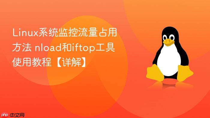 linux系统监控流量占用方法 nload和iftop工具使用教程【详解】