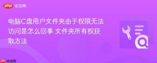 电脑c盘用户文件夹由于权限无法访问是怎么回事 文件夹所有权获取方法