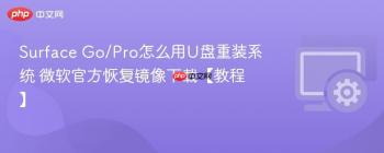 Surface Go/Pro怎么用U盘重装系统 微软官方恢复镜像下载【教程】