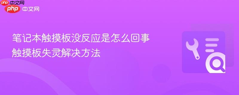 笔记本触摸板没反应是怎么回事 触摸板失灵解决方法