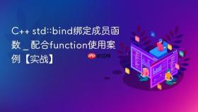 c++ std::bind绑定成员函数 _ 配合function使用案例【实战】
