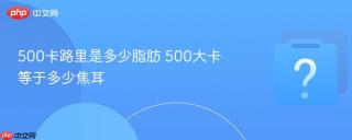 500卡路里是多少脂肪 500大卡等于多少焦耳