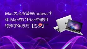 mac怎么安装windows字体 mac在office中使用特殊字体技巧【办公】