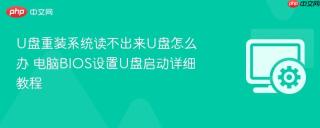 U盘重装系统读不出来U盘怎么办 电脑BIOS设置U盘启动详细教程